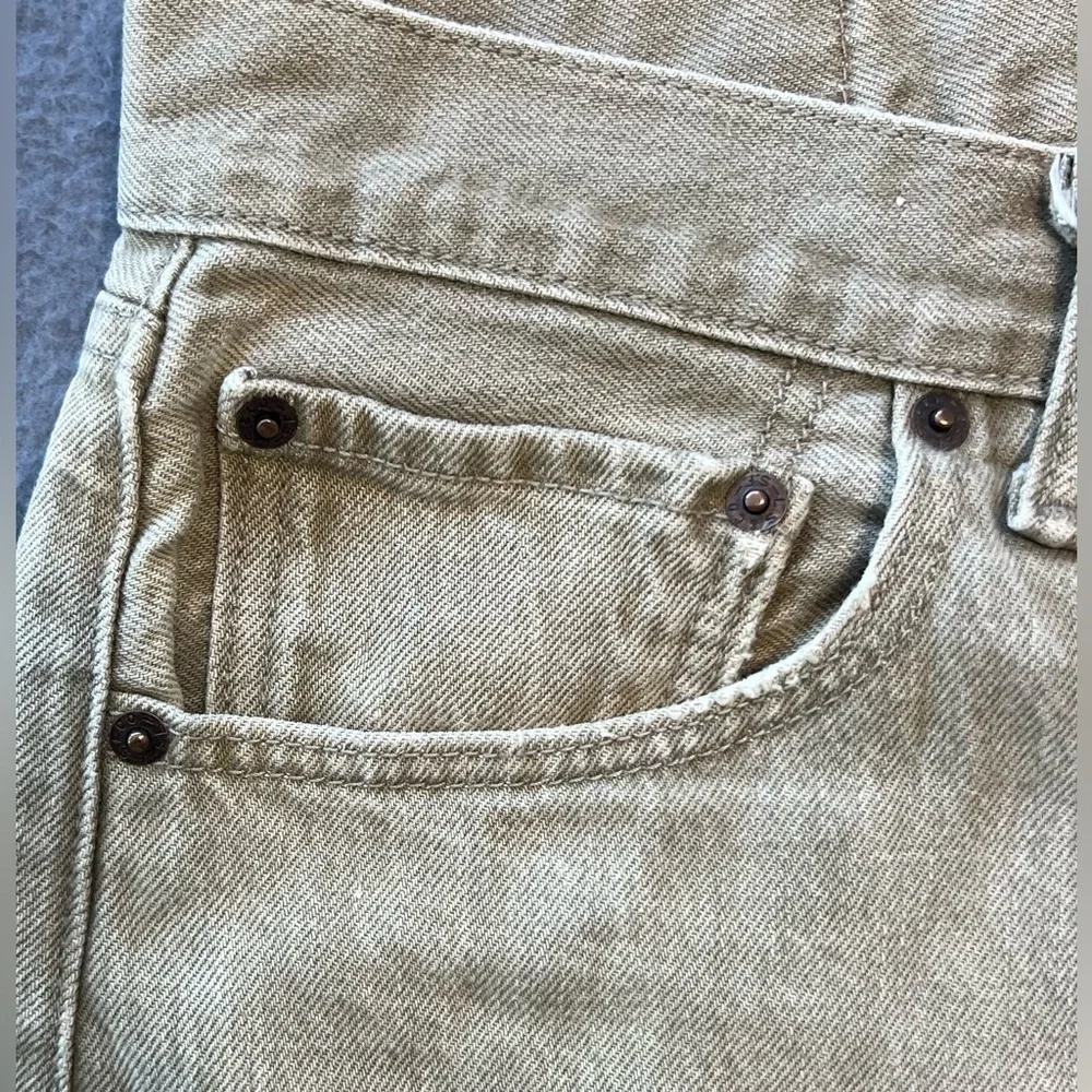 Levi 501 Vintage Button Fly Beige Denim Jeans